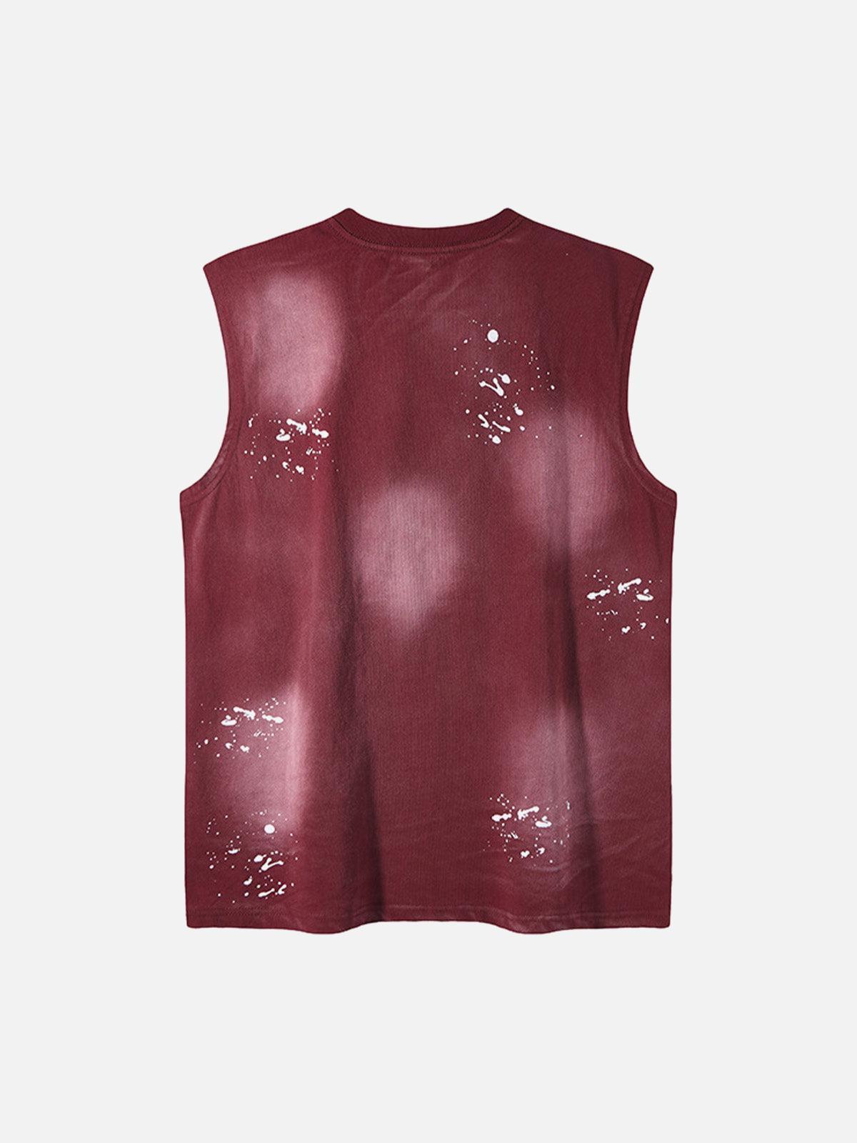 Concert Outfit Splatter Paint Necklace Vest Concert Outfit Splatter Paint Necklace Vest