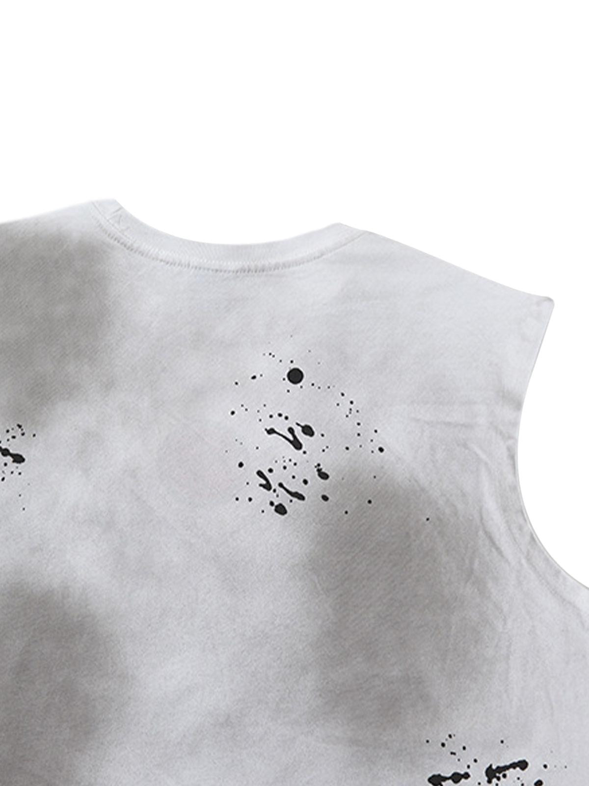 Concert Outfit Splatter Paint Necklace Vest Concert Outfit Splatter Paint Necklace Vest