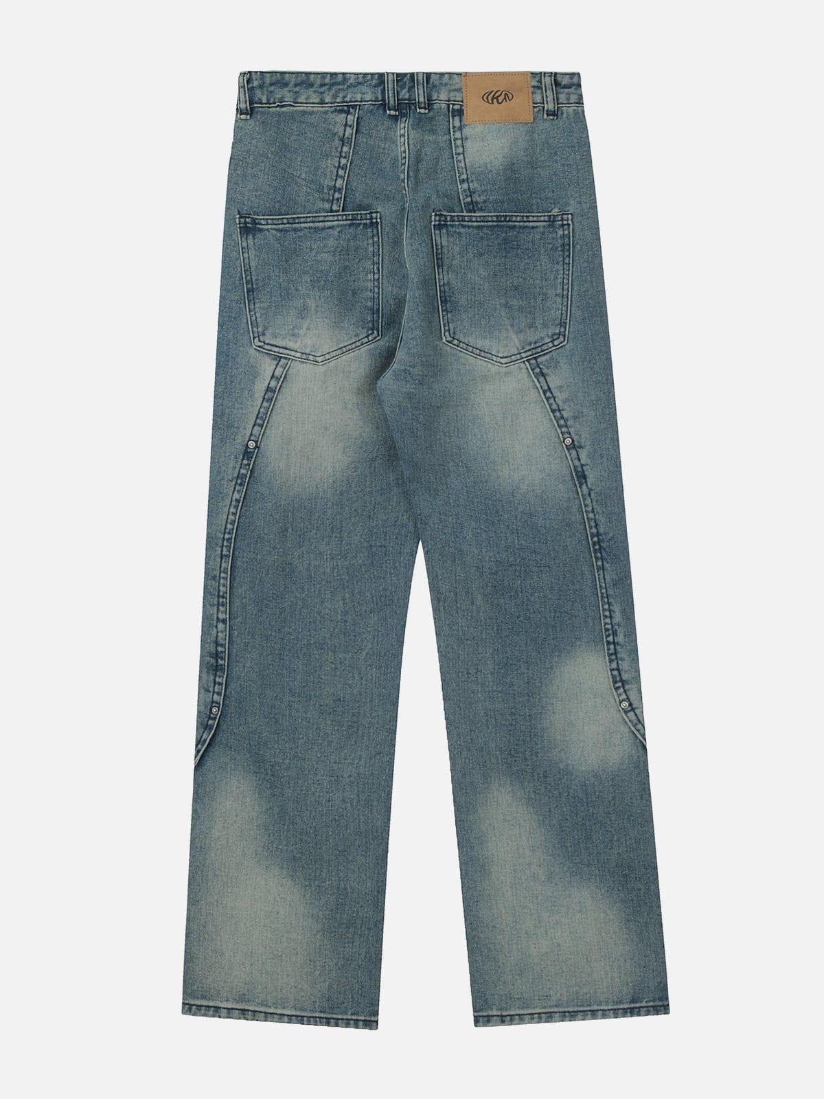 Concert Outfit Splicing Water-Wash Jeans Concert Outfit Splicing Water-Wash Jeans
