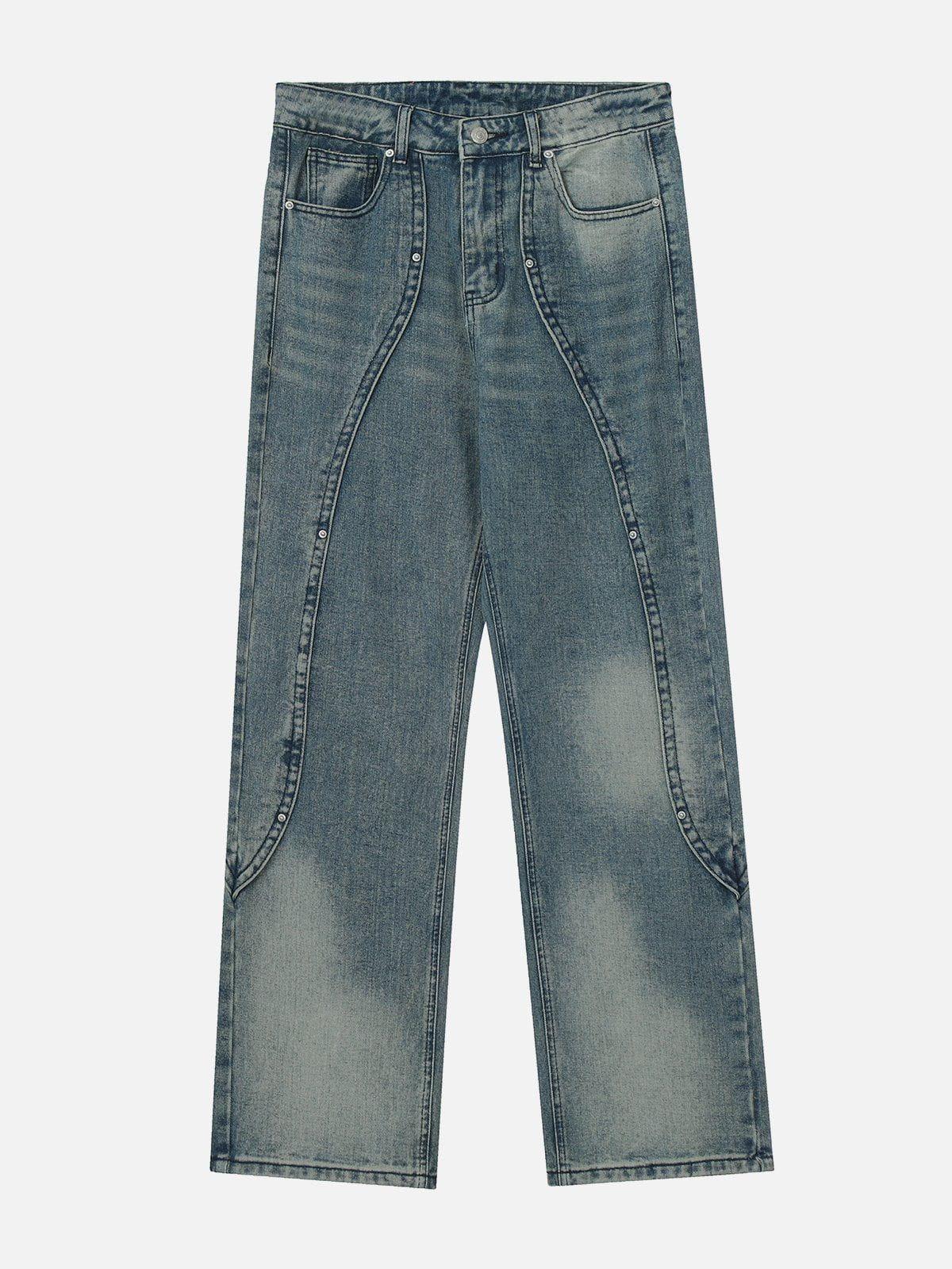 Concert Outfit Splicing Water-Wash Jeans Concert Outfit Splicing Water-Wash Jeans
