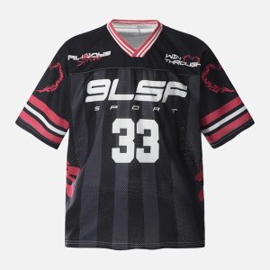 Concert Outfit Sport Jersey V-Neck T-Shirt