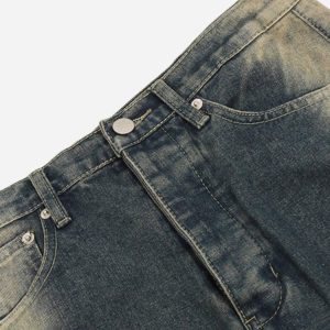 Concert Outfit Sprayed Gradient Wide Leg Jeans