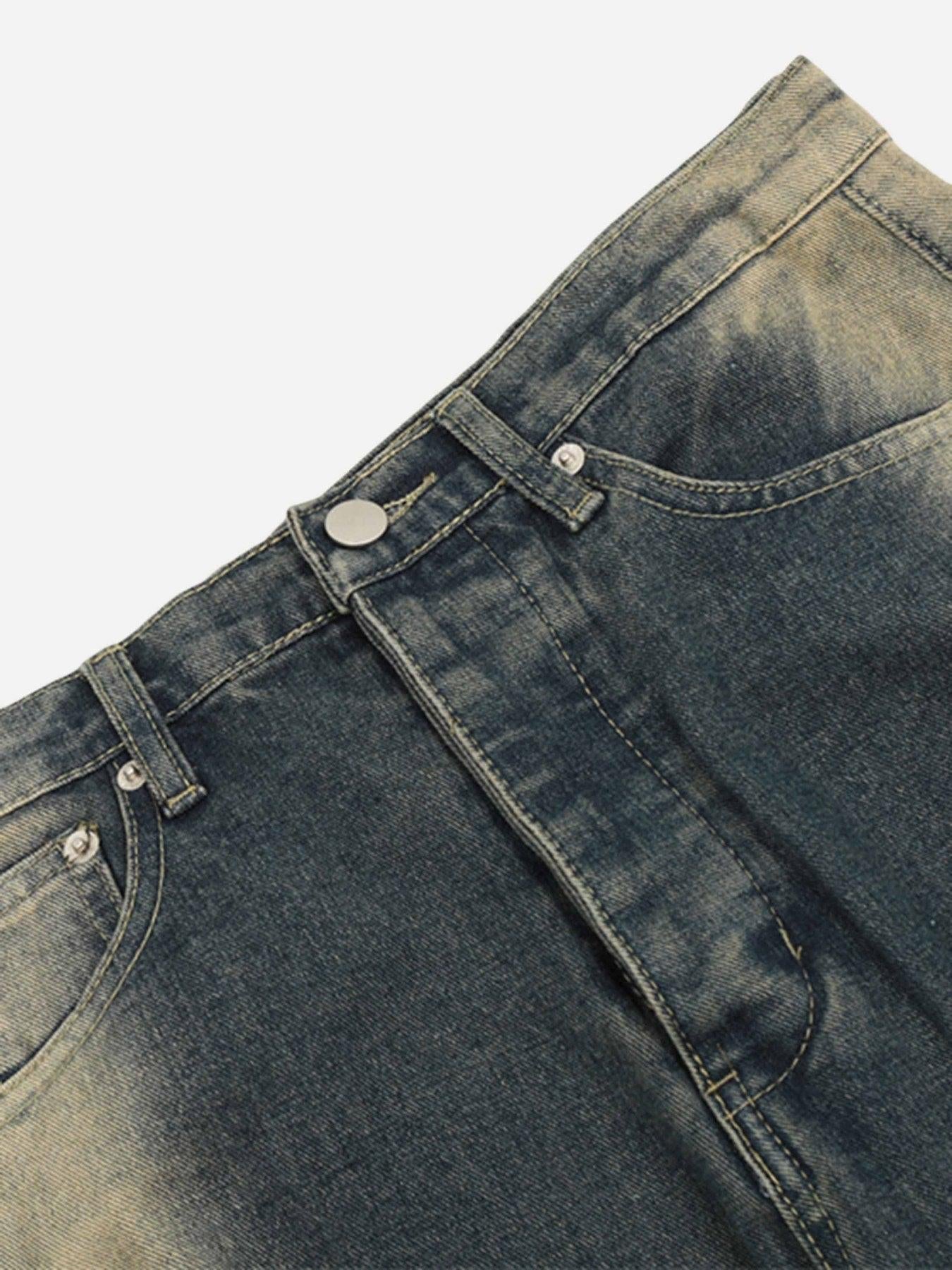 Concert Outfit Sprayed Gradient Wide Leg Jeans Concert Outfit Sprayed Gradient Wide Leg Jeans