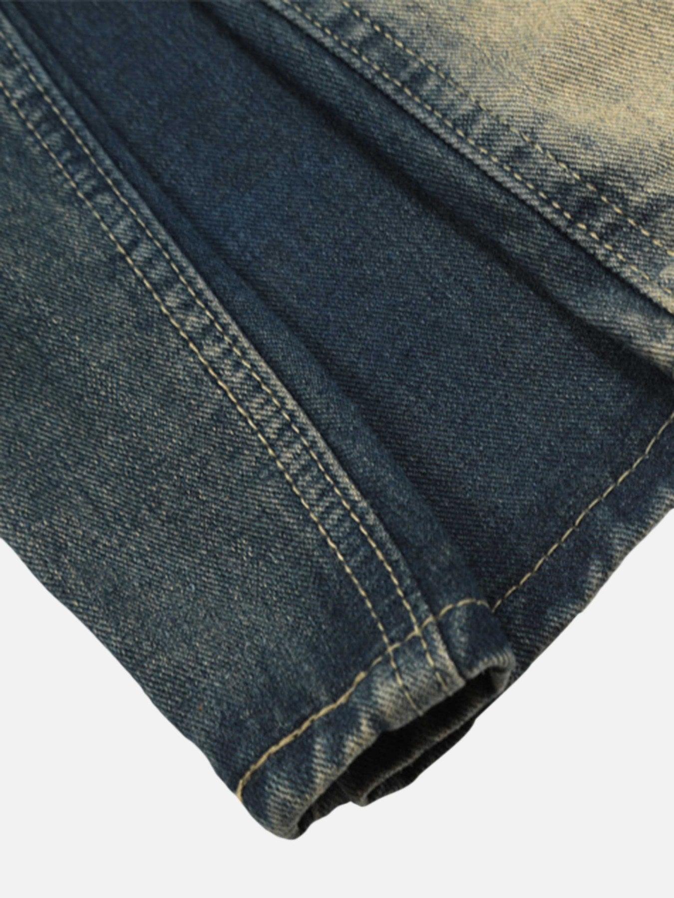 Concert Outfit Sprayed Gradient Wide Leg Jeans Concert Outfit Sprayed Gradient Wide Leg Jeans