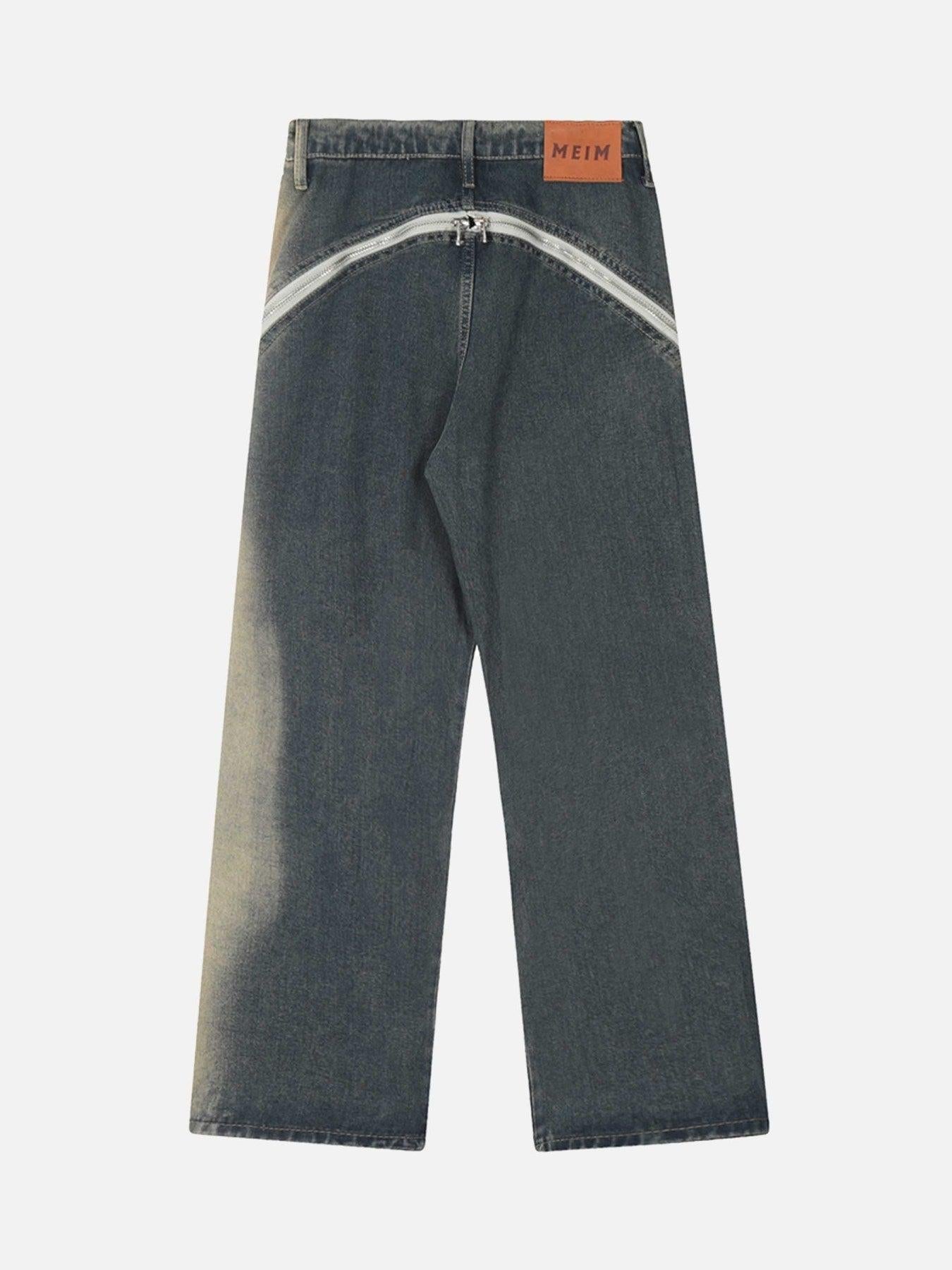 Concert Outfit Sprayed Gradient Wide Leg Jeans Concert Outfit Sprayed Gradient Wide Leg Jeans