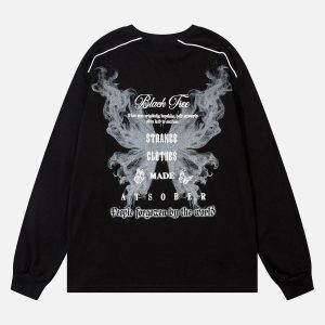 Concert Outfit Star Chain Butterfly Long Sleeve T-Shirt