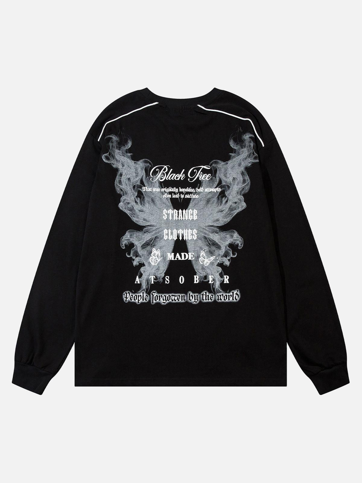 Concert Outfit Star Chain Butterfly Long Sleeve T-Shirt Concert Outfit Star Chain Butterfly Long Sleeve T-Shirt