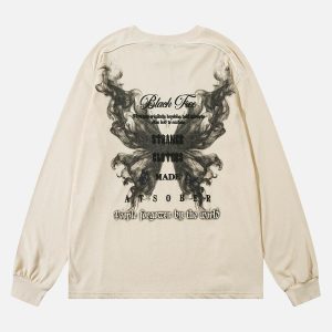 Concert Outfit Star Chain Butterfly Long Sleeve T-Shirt