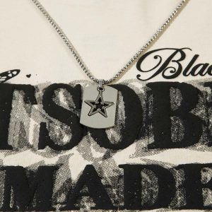 Concert Outfit Star Chain Butterfly Long Sleeve T-Shirt