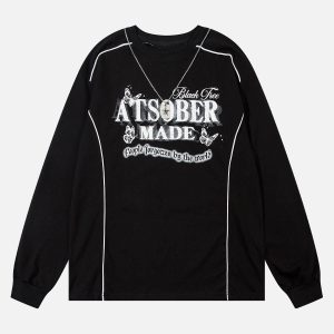 Concert Outfit Star Chain Butterfly Long Sleeve T-Shirt