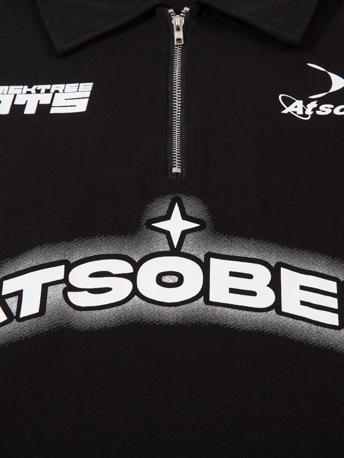 Concert Outfit Star Contrast Color Long Sleeve Quarter Zipper Shirt Concert Outfit Star Contrast Color Long Sleeve Quarter Zipper Shirt