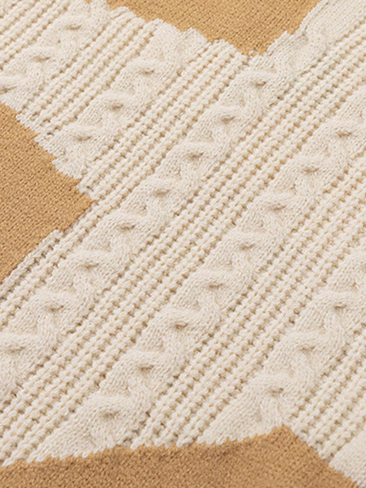 Concert Outfit Star Contrast Knit Sweater Concert Outfit Star Contrast Knit Sweater