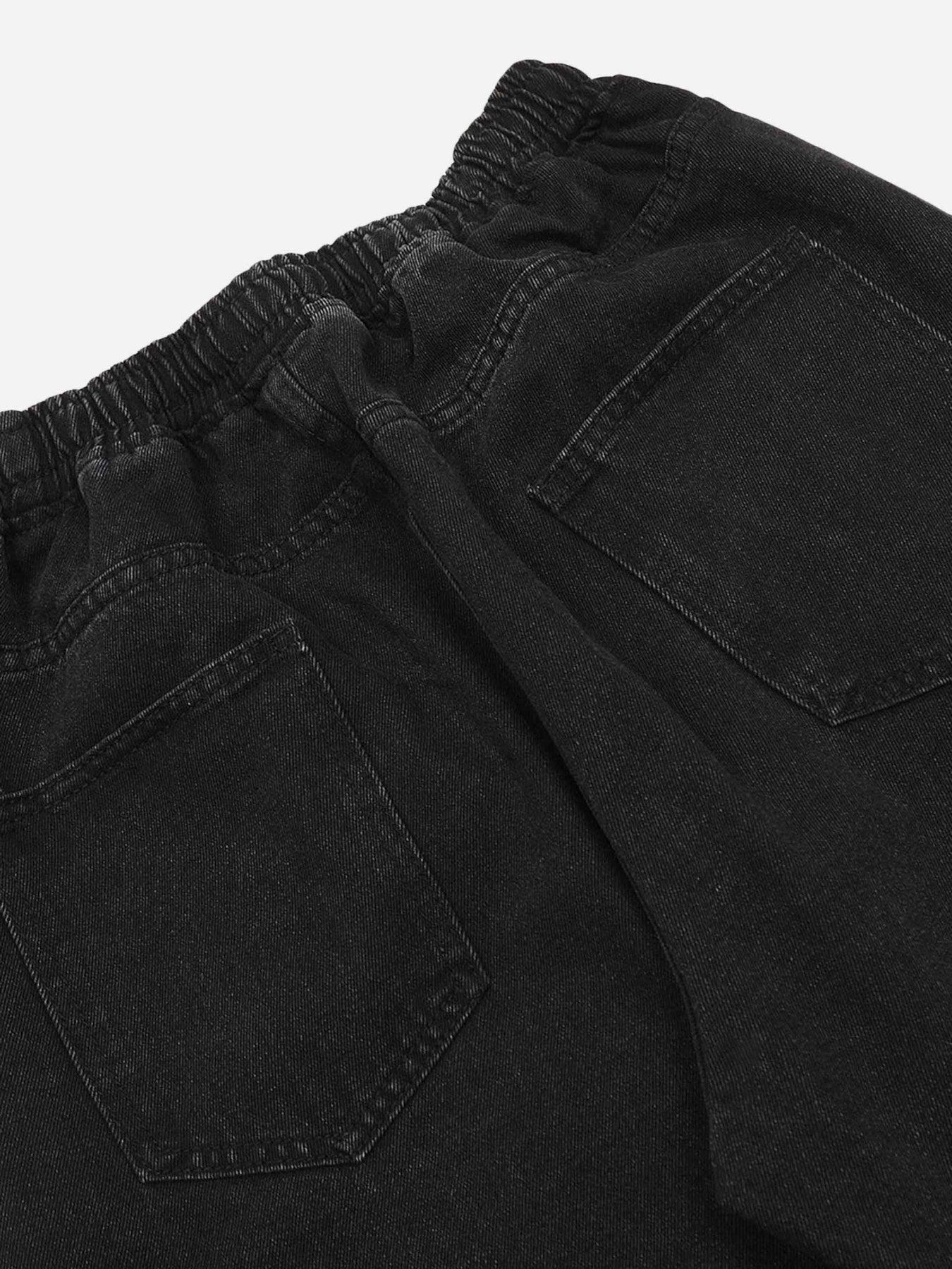 Concert Outfit Star Embroidered Elastic Waist Jeans Concert Outfit Star Embroidered Elastic Waist Jeans