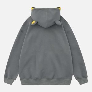 Concert Outfit Star Embroidered Hooded Sweatshirt