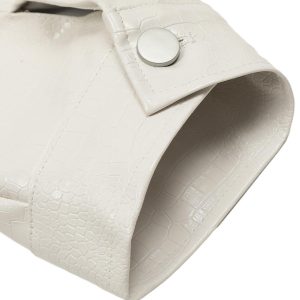 Concert Outfit Star Embroidered PU Leather Jacket