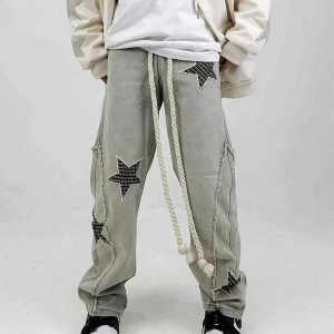 Concert Outfit Star Embroidery Jeans