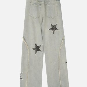 Concert Outfit Star Embroidery Jeans