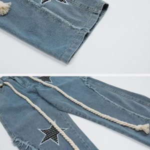 Concert Outfit Star Embroidery Jeans