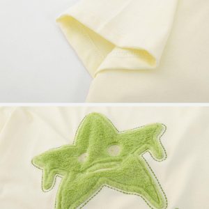 Concert Outfit Star Embroidery Tee