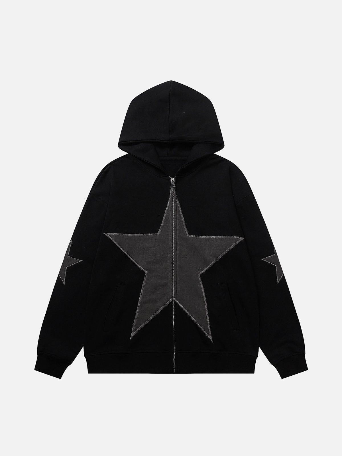 Concert Outfit Star Graphic Print Hoodie Concert Outfit Star Graphic Print Hoodie