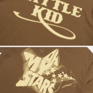 Concert Outfit Star Letter Print Tee