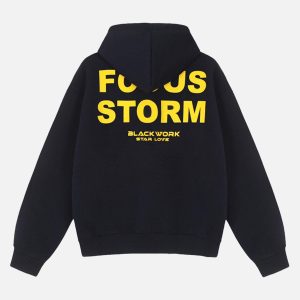 Concert Outfit Star Love Printed Hoodie