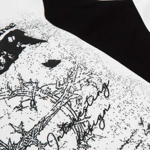 Concert Outfit Star Necklace Cross Graphic Long Sleeve T-Shirt