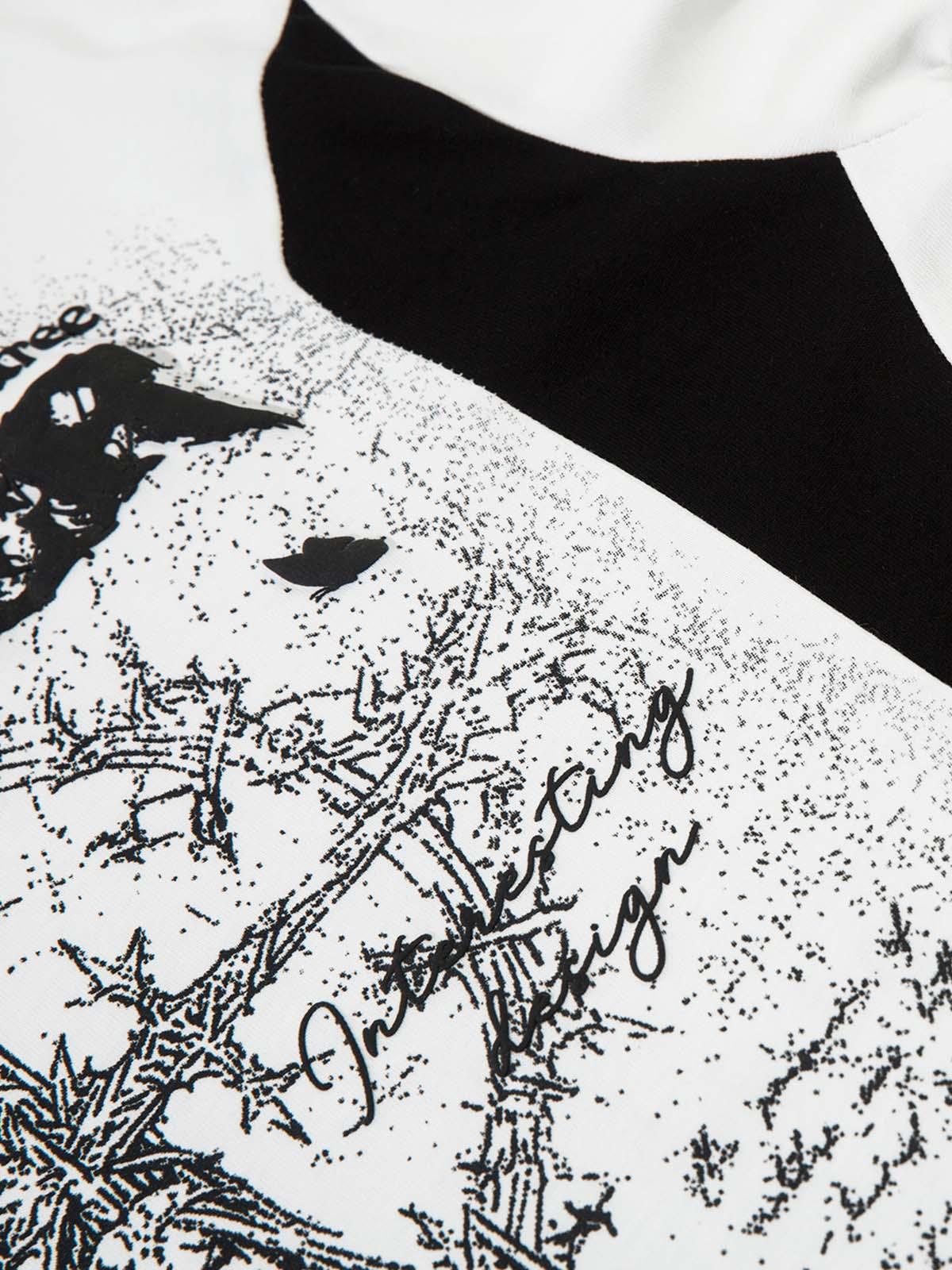 Concert Outfit Star Necklace Cross Graphic Long Sleeve T-Shirt Concert Outfit Star Necklace Cross Graphic Long Sleeve T-Shirt