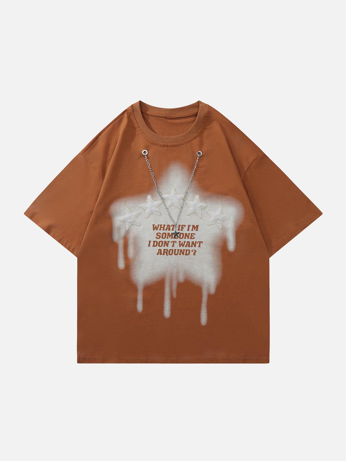 Concert Outfit Star Necklace Tee Concert Outfit Star Necklace Tee