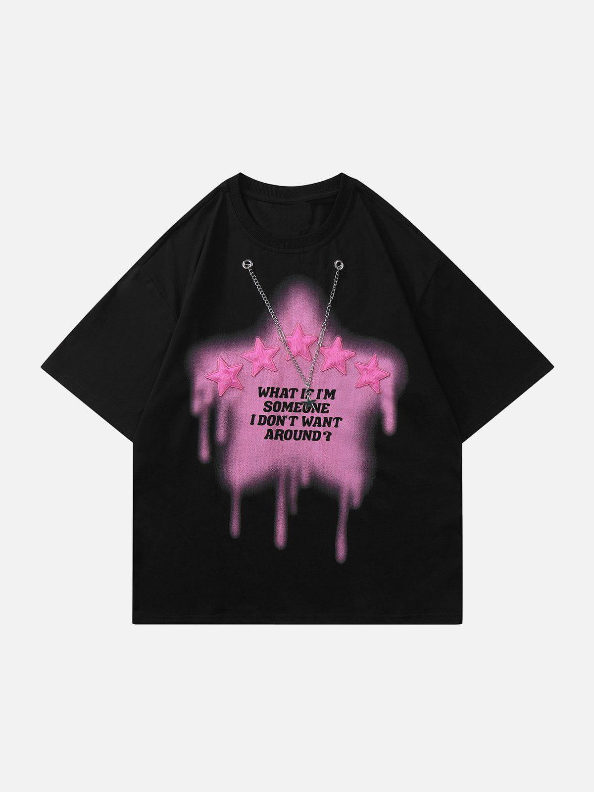 Concert Outfit Star Necklace Tee Concert Outfit Star Necklace Tee