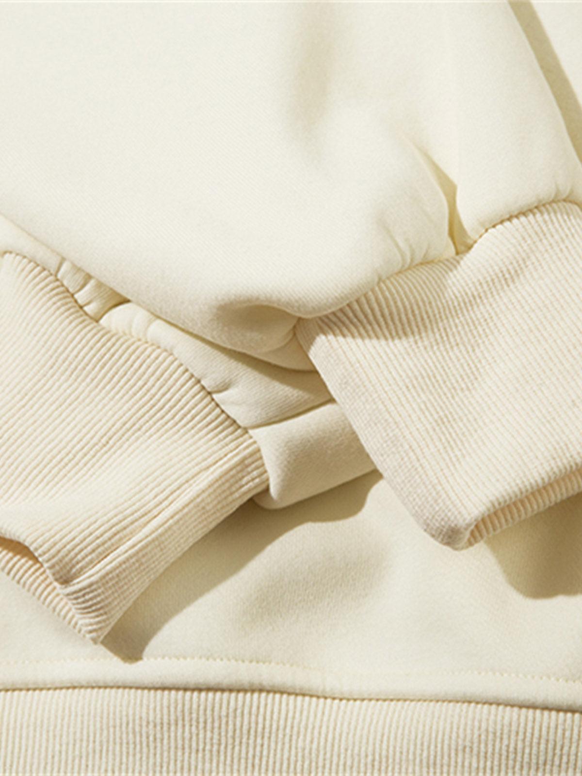 Concert Outfit Star Patch Embroidered Hooded Fleece Sweatshirt Concert Outfit Star Patch Embroidered Hooded Fleece Sweatshirt