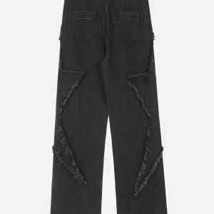 Concert Outfit Star Patchwork Jeans