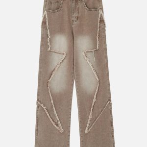 Concert Outfit Star Patchwork Jeans