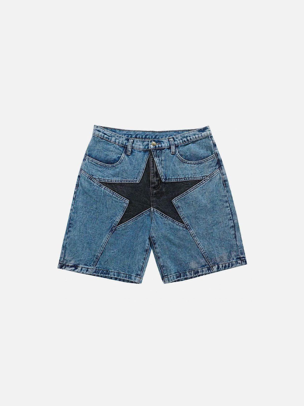 Concert Outfit Star Patchwork Jorts Concert Outfit Star Patchwork Jorts