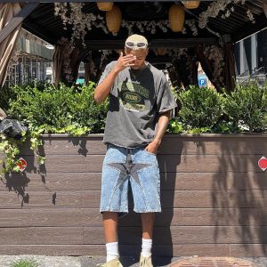 Concert Outfit Star Patchwork Jorts