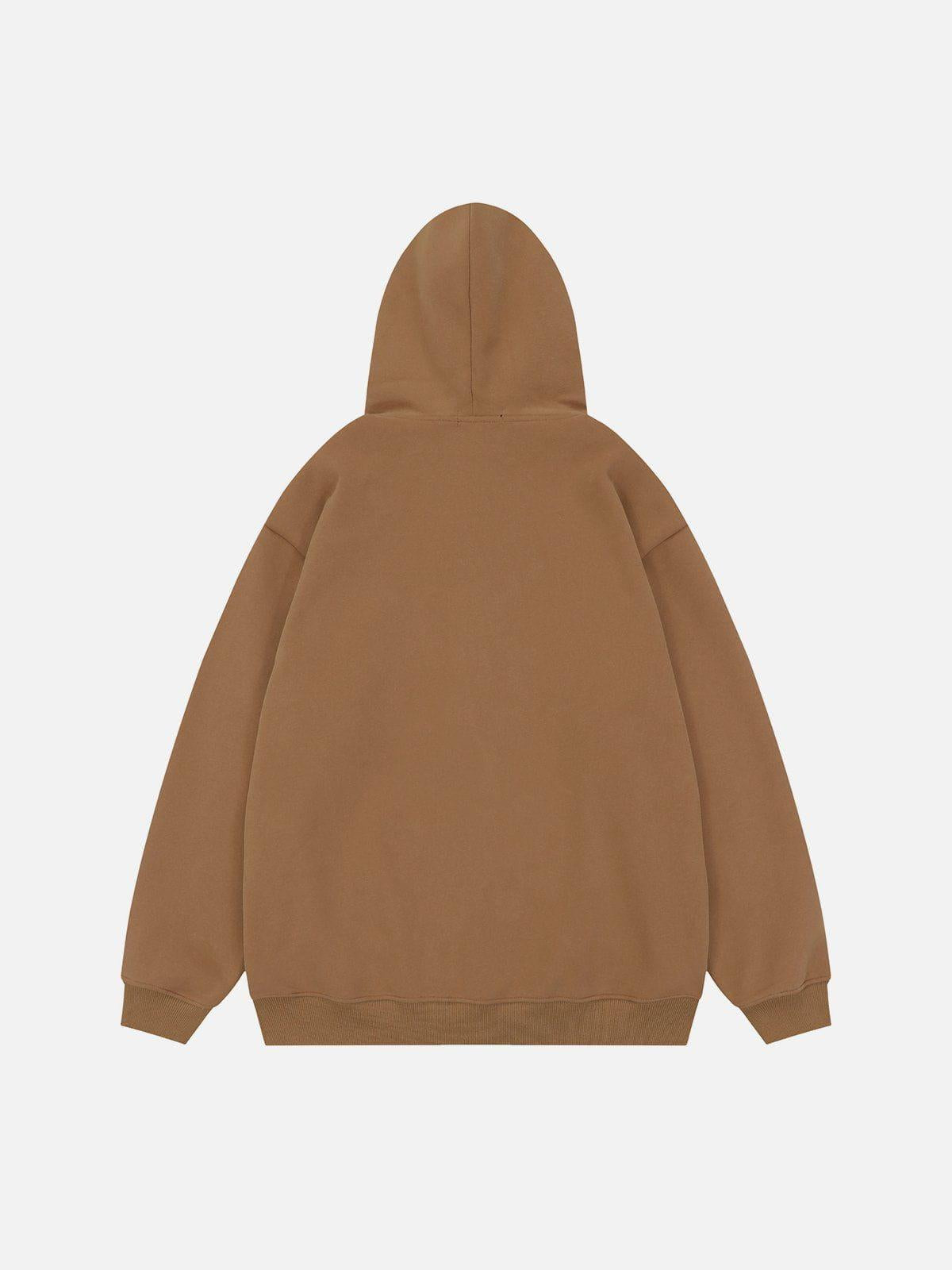 Concert Outfit Star Print Fleece Zip Hoodie Concert Outfit Star Print Fleece Zip Hoodie