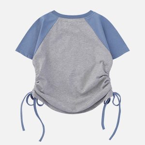 Concert Outfit Star Printing Drawstring Tee