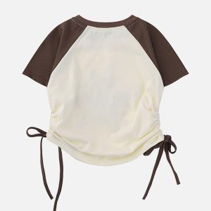 Concert Outfit Star Printing Drawstring Tee