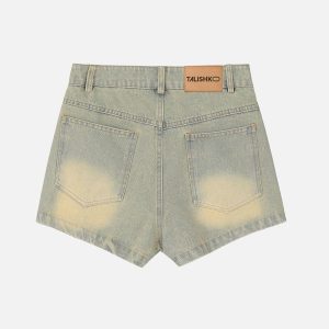 Concert Outfit Star Rivet Leg Sleeves Jorts