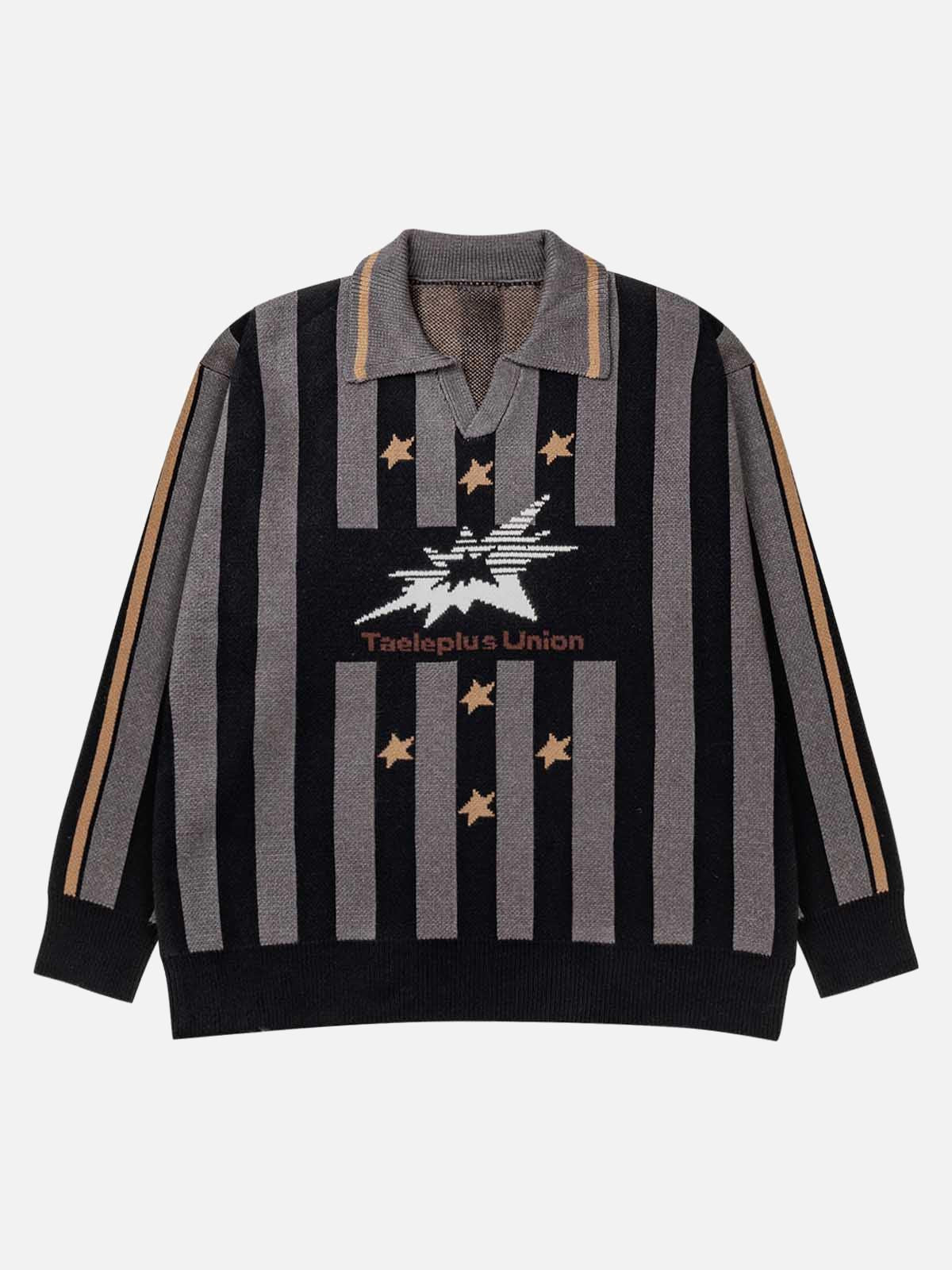 Concert Outfit Star Rugby Striped Sweater Concert Outfit Star Rugby Striped Sweater