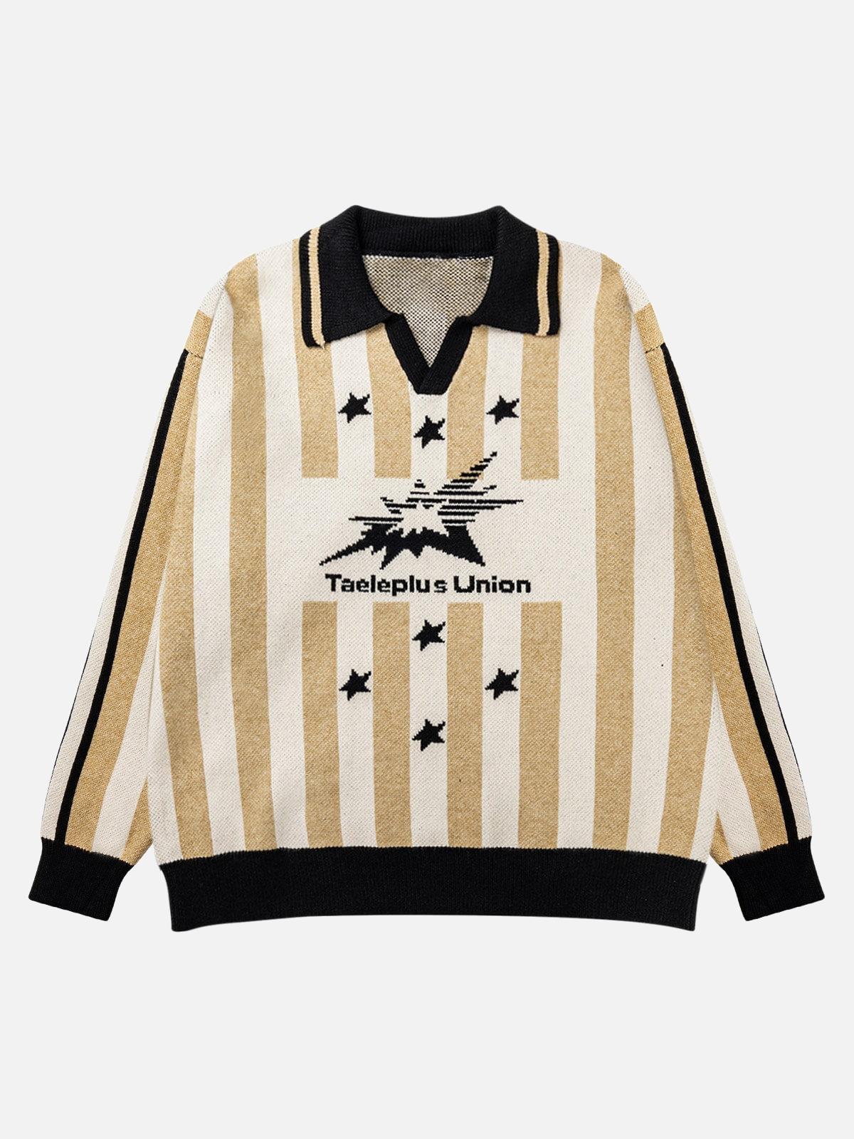 Concert Outfit Star Rugby Striped Sweater Concert Outfit Star Rugby Striped Sweater
