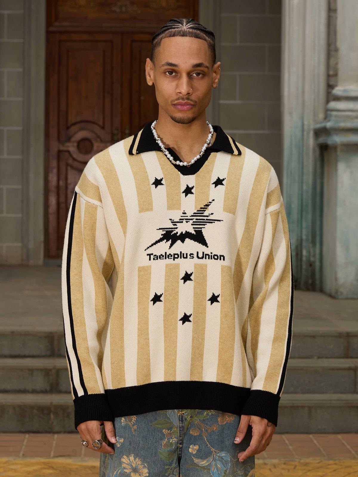 Concert Outfit Star Rugby Striped Sweater Concert Outfit Star Rugby Striped Sweater