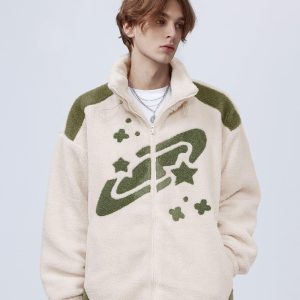 Concert Outfit Star Sky Sherpa Coat