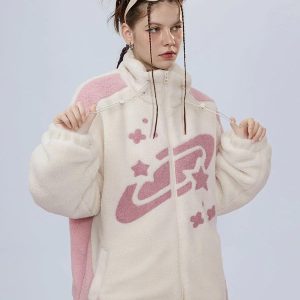 Concert Outfit Star Sky Sherpa Coat