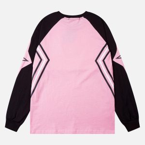 Concert Outfit Star Stitched Studded Long Sleeve T-Shirt