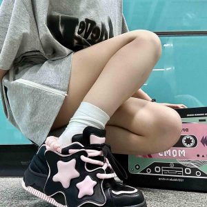 Concert Outfit Star Thick Bottom Board Shoes Couple