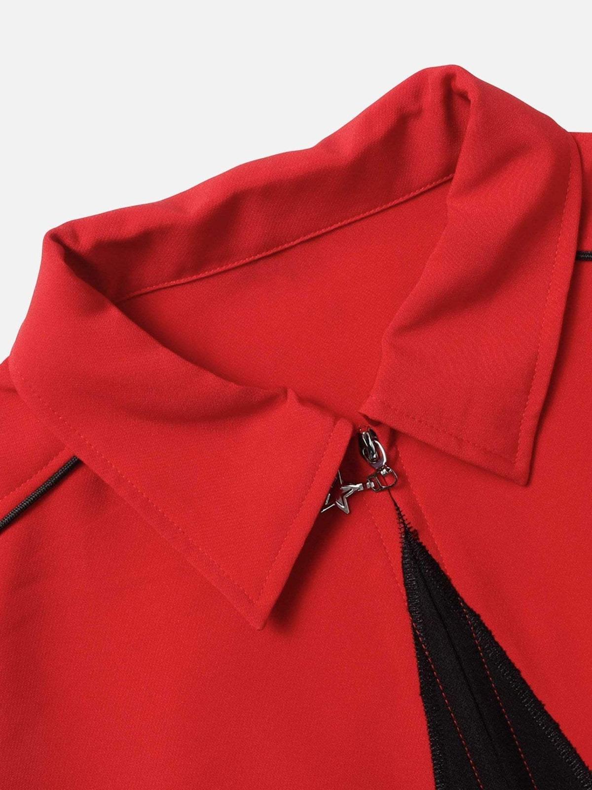 Concert Outfit Star Zipper Design Shirt Concert Outfit Star Zipper Design Shirt