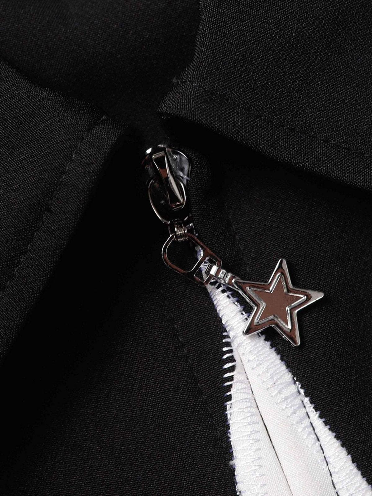 Concert Outfit Star Zipper Design Shirt Concert Outfit Star Zipper Design Shirt