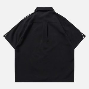 Concert Outfit Star Zipper Design Shirt