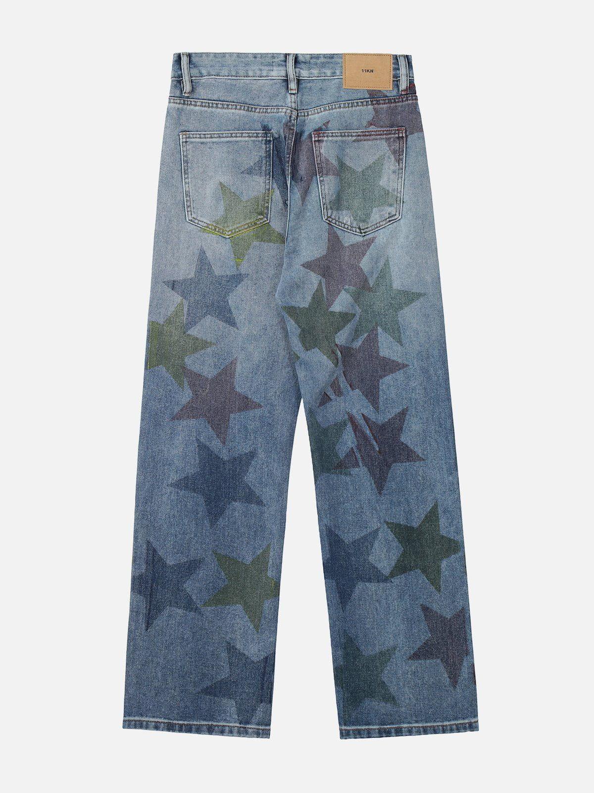 Concert Outfit Stars Print Jeans Concert Outfit Stars Print Jeans